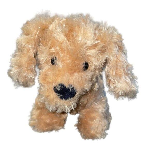 Manhattan Toy Company Plush Puppy Dog Labradoodle Lab Terrier Nursery Tan 10" - Picture 2 of 12